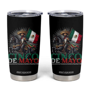 Cinco De Mayo Battle Of Puebla Tumbler Cup Historical Mexican Heritage TS12 Black Print Your Wear