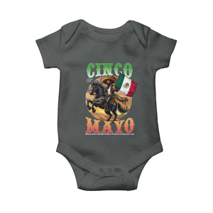 Cinco De Mayo Battle Of Puebla Baby Onesie Mexican Victory Heritage Pride TS12 Dark Heather Print Your Wear