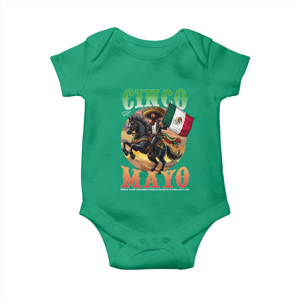 Cinco De Mayo Battle Of Puebla Baby Onesie Mexican Victory Heritage Pride TS12 Irish Green Print Your Wear