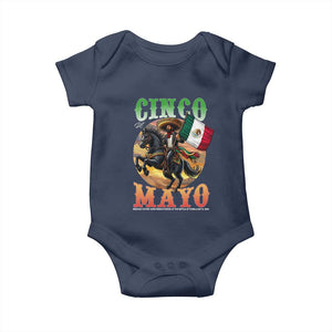 Cinco De Mayo Battle Of Puebla Baby Onesie Mexican Victory Heritage Pride TS12 Navy Print Your Wear
