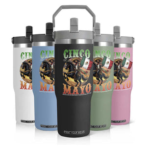 Cinco De Mayo Battle Of Puebla Flip Straw Tumbler Mexican Victory Heritage Pride TS12 Print Your Wear