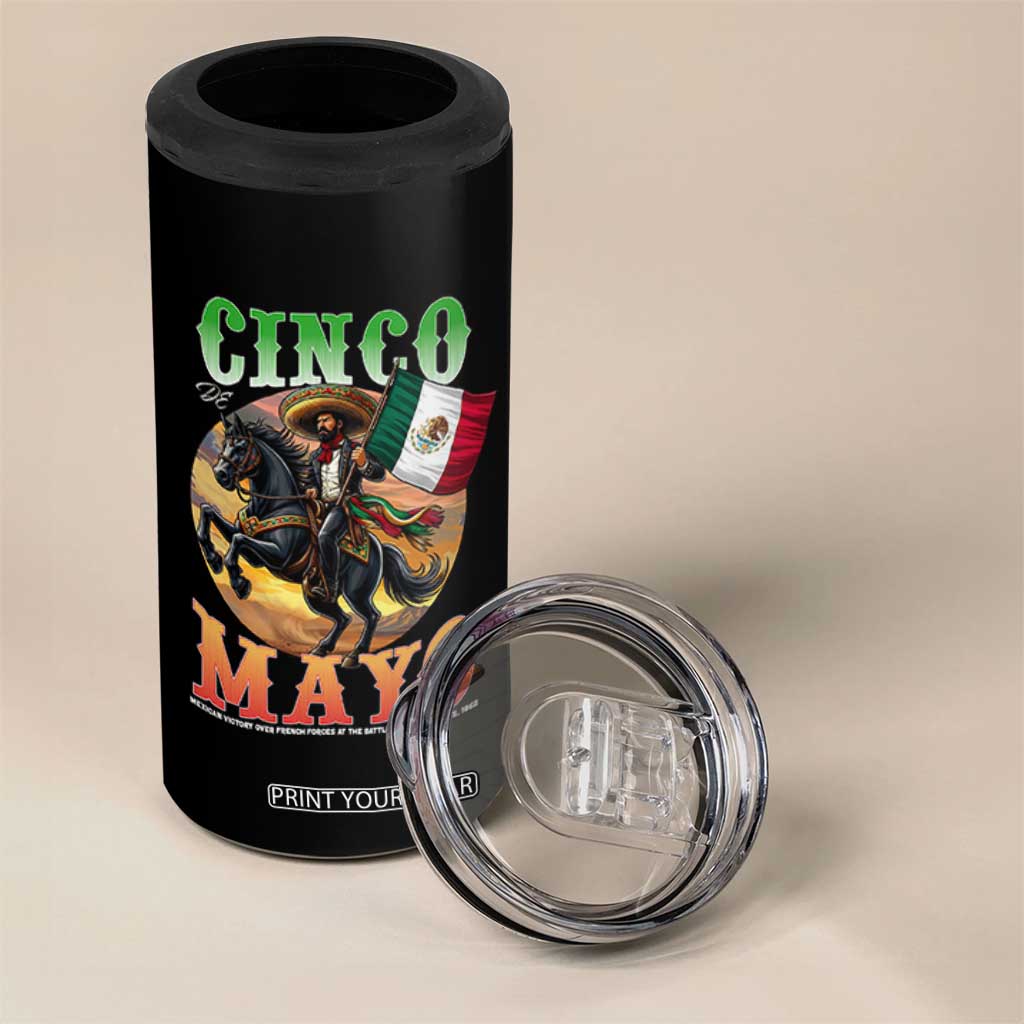 Cinco De Mayo Battle Of Puebla 4 in 1 Can Cooler Tumbler Mexican Victory Heritage Pride TS12 Print Your Wear