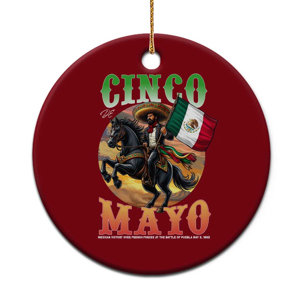 Cinco De Mayo Battle Of Puebla Ceramic Ornament Mexican Victory Heritage Pride TS12 1pc Red Print Your Wear