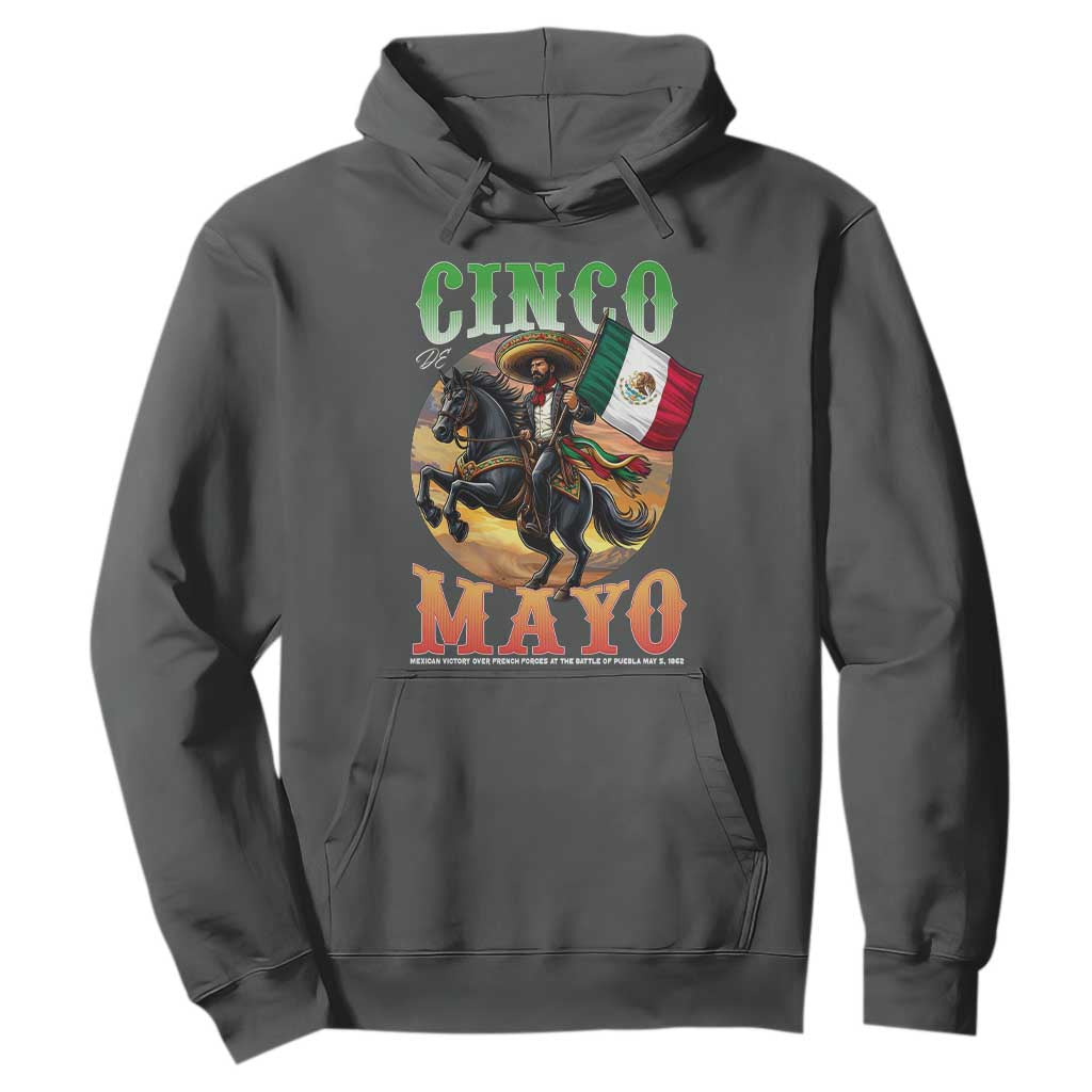 Cinco De Mayo Battle Of Puebla Hoodie Mexican Victory Heritage Pride TS12 Dark Heather Print Your Wear