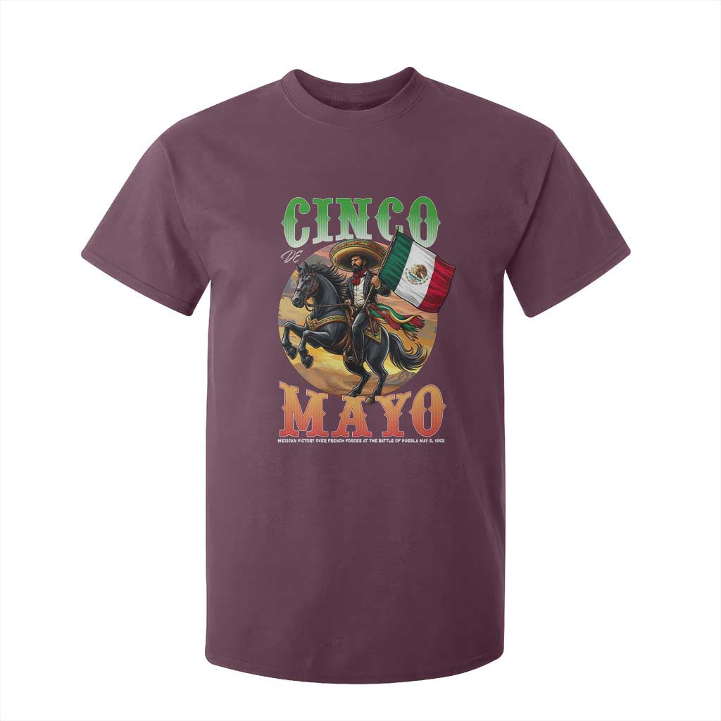 Cinco De Mayo Battle Of Puebla T Shirt For Kid Mexican Victory Heritage Pride TS12 Maroon Print Your Wear