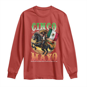 Cinco De Mayo Battle Of Puebla Long Sleeve Shirt Mexican Victory Heritage Pride TS12 Red Print Your Wear