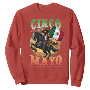 Cinco De Mayo Battle Of Puebla Sweatshirt Mexican Victory Heritage Pride TS12 Red Print Your Wear