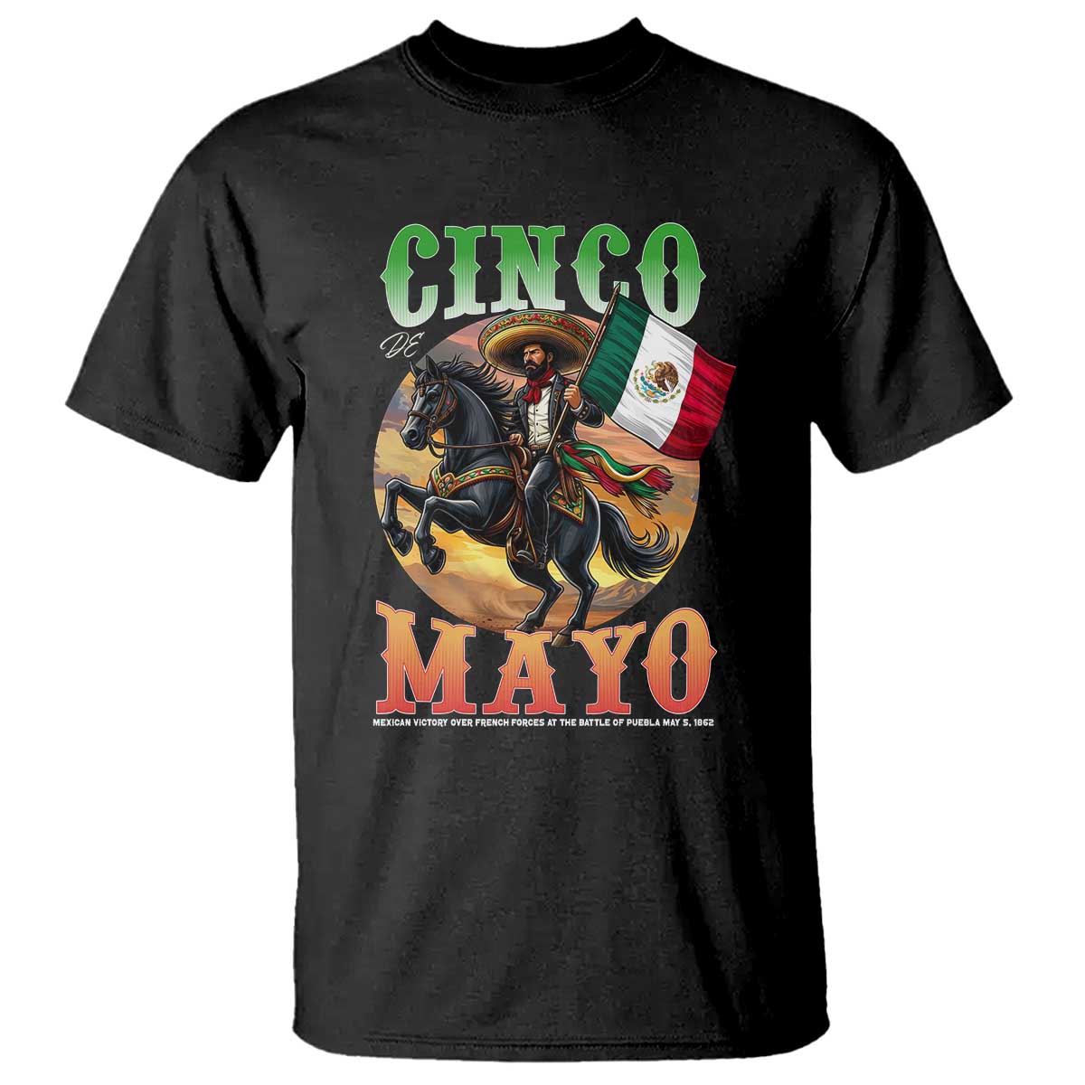 Cinco De Mayo Battle Of Puebla T Shirt Mexican Victory Heritage Pride TS12 Black Print Your Wear