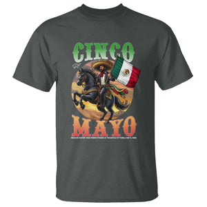 Cinco De Mayo Battle Of Puebla T Shirt Mexican Victory Heritage Pride TS12 Dark Heather Print Your Wear