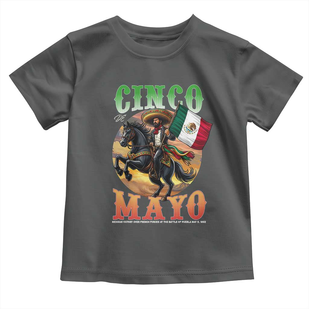 Cinco De Mayo Battle Of Puebla Toddler T Shirt Mexican Victory Heritage Pride TS12 Dark Heather Print Your Wear