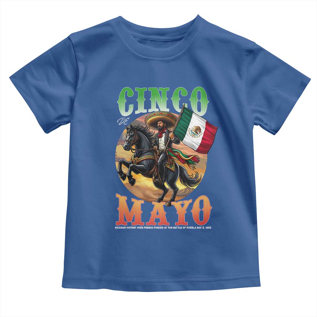 Cinco De Mayo Battle Of Puebla Toddler T Shirt Mexican Victory Heritage Pride TS12 Royal Blue Print Your Wear