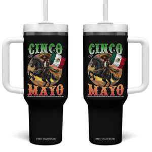 Cinco De Mayo Battle Of Puebla Tumbler With Handle Mexican Victory Heritage Pride TS12 One Size: 40 oz Black Print Your Wear