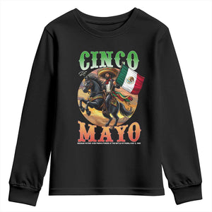 Cinco De Mayo Battle Of Puebla Youth Sweatshirt Mexican Victory Heritage Pride TS12 Black Print Your Wear