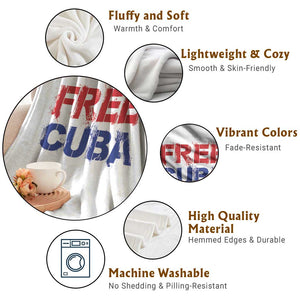 Free Cuba Throw Blanket Stand With Cuban People Gift TS12 Print Your Wear