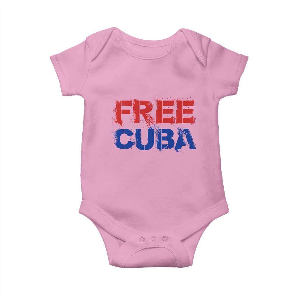Free Cuba Baby Onesie Stand With Cuban People Gift TS12 Light Pink Print Your Wear