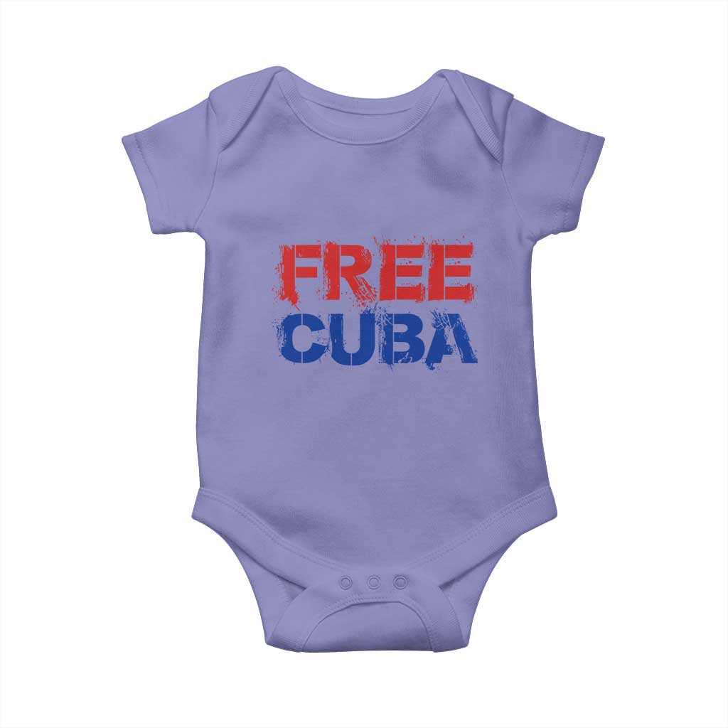 Free Cuba Baby Onesie Stand With Cuban People Gift TS12 Violet Print Your Wear