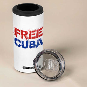 Free Cuba 4 in 1 Can Cooler Tumbler Stand With Cuban People Gift TS12 Print Your Wear