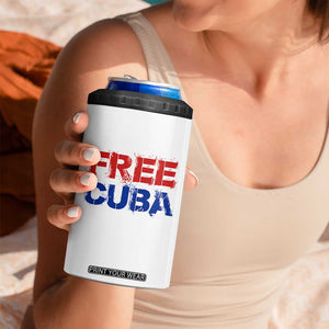Free Cuba 4 in 1 Can Cooler Tumbler Stand With Cuban People Gift TS12 Print Your Wear