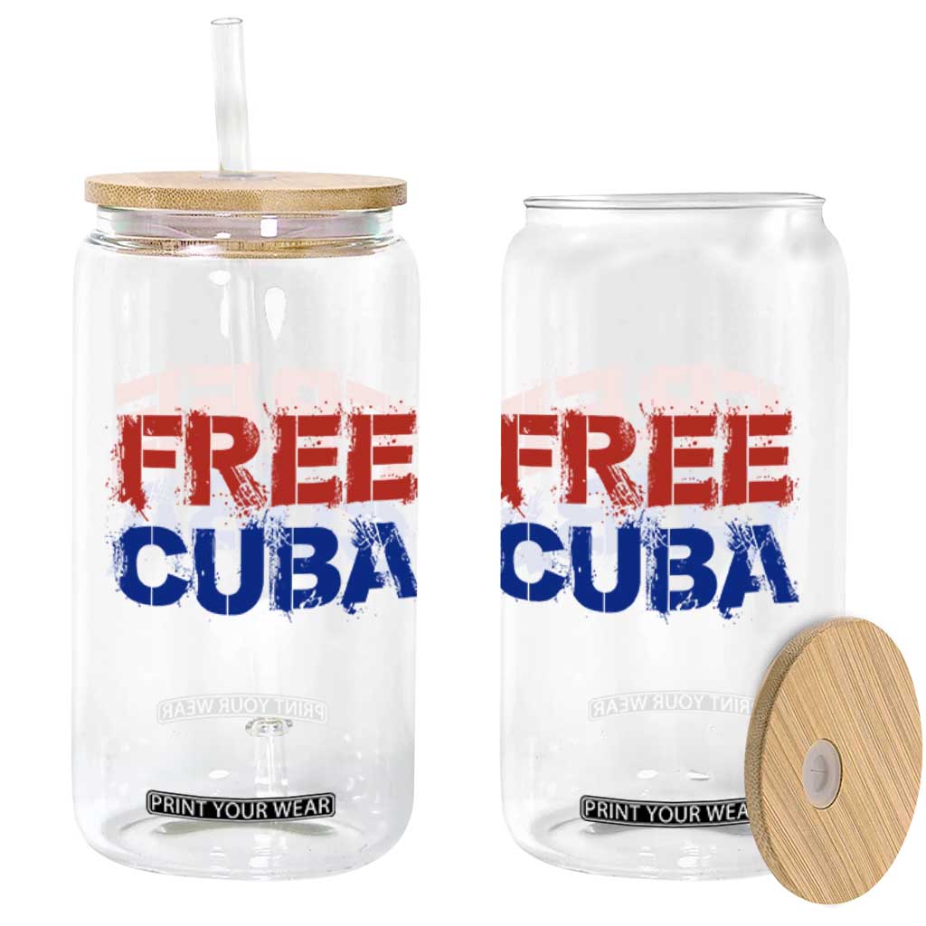 Free Cuba Glass Can Stand With Cuban People Gift TS12 Print Your Wear