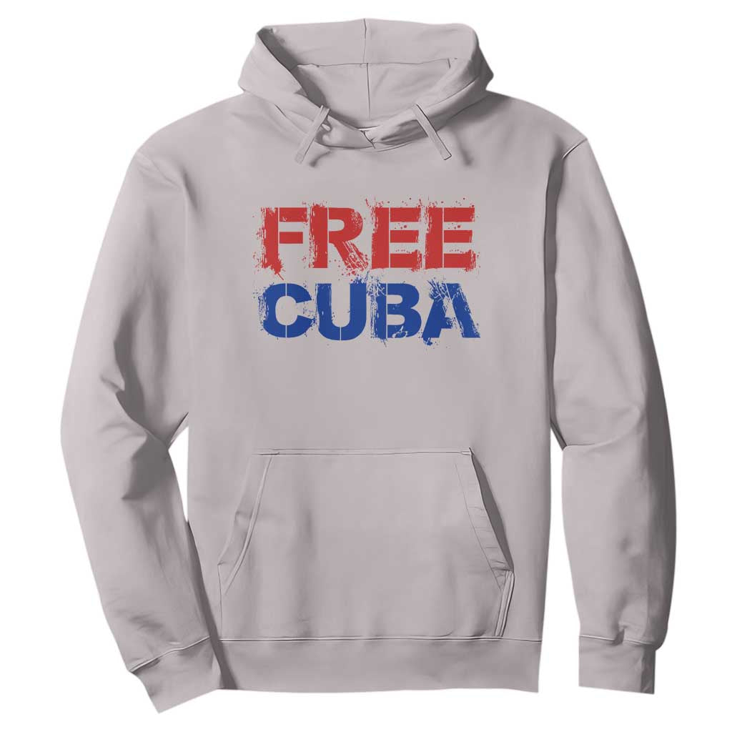 Free Cuba Hoodie Stand With Cuban People Gift TS12 Ice Gray Print Your Wear