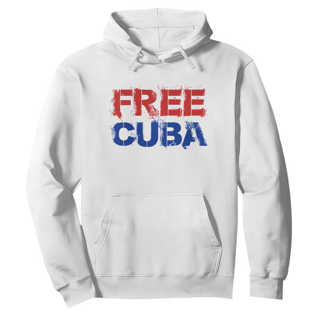 Free Cuba Hoodie Stand With Cuban People Gift TS12 White Print Your Wear