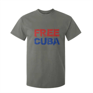Free Cuba T Shirt For Kid Stand With Cuban People Gift TS12 Military Green Print Your Wear