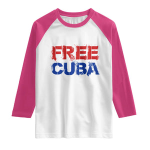 Free Cuba Raglan Shirt Stand With Cuban People Gift TS12 White Heliconia Print Your Wear
