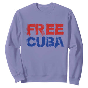 Free Cuba Sweatshirt Stand With Cuban People Gift TS12 Violet Print Your Wear