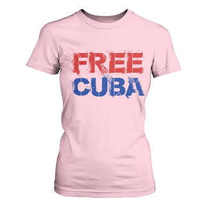 Free Cuba T Shirt For Women Stand With Cuban People Gift TS12 Light Pink Print Your Wear
