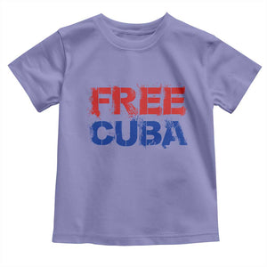 Free Cuba Toddler T Shirt Stand With Cuban People Gift TS12 Violet Print Your Wear