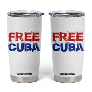 Free Cuba Tumbler Cup Stand With Cuban People Gift TS12 White Print Your Wear