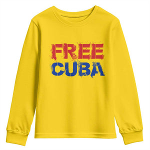 Free Cuba Youth Sweatshirt Stand With Cuban People Gift TS12 Daisy Print Your Wear