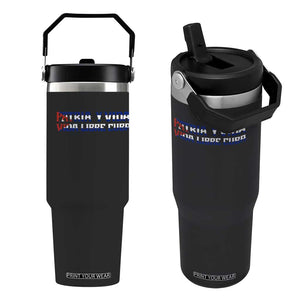 Viva Cuba Libre Flip Straw Tumbler Cuban Freedom Movement TS12 One Size: 30 oz Black Print Your Wear