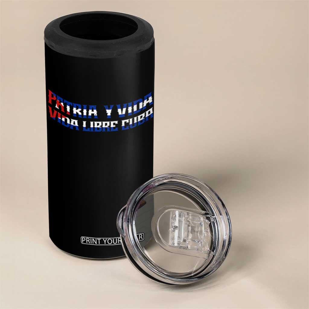 Viva Cuba Libre 4 in 1 Can Cooler Tumbler Cuban Freedom Movement TS12 Print Your Wear
