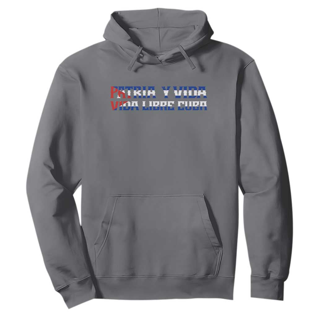 Viva Cuba Libre Hoodie Cuban Freedom Movement TS12 Charcoal Print Your Wear