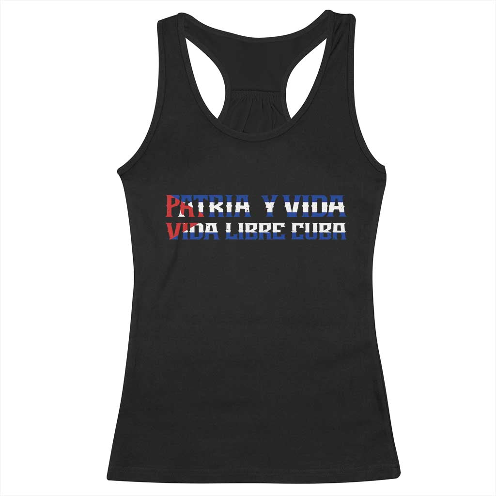 Viva Cuba Libre Racerback Tank Top Cuban Freedom Movement TS12 Black Print Your Wear