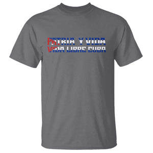 Viva Cuba Libre T Shirt Cuban Freedom Movement TS12 Charcoal Print Your Wear