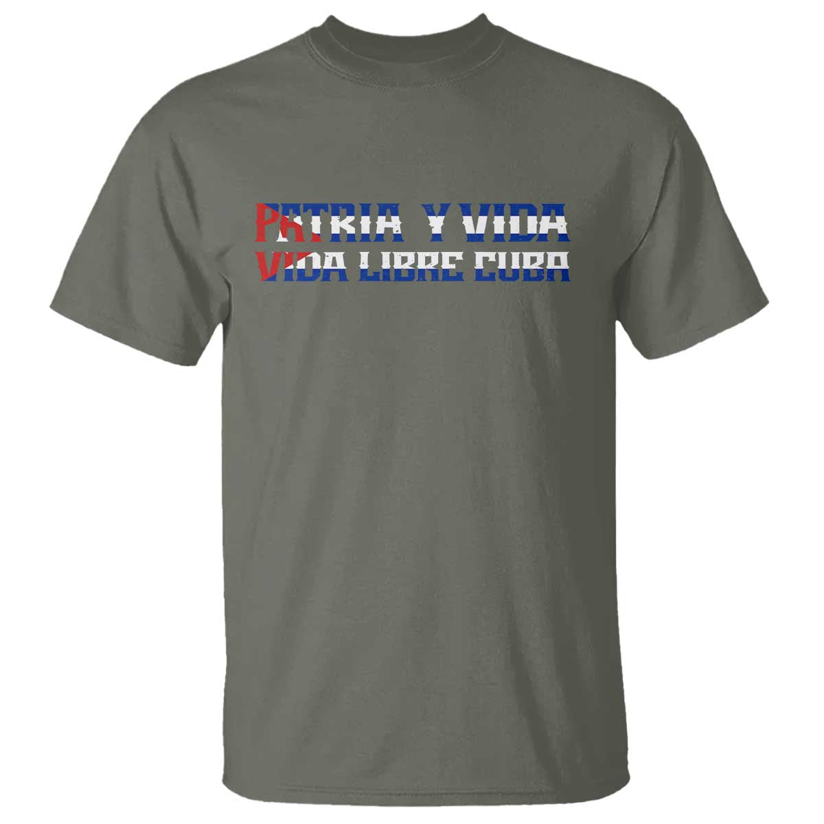 Viva Cuba Libre T Shirt Cuban Freedom Movement TS12 Military Green Print Your Wear