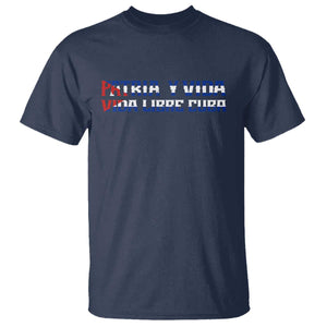 Viva Cuba Libre T Shirt Cuban Freedom Movement TS12 Navy Print Your Wear