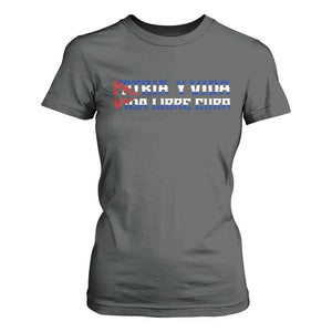 Viva Cuba Libre T Shirt For Women Cuban Freedom Movement TS12 Dark Heather Print Your Wear
