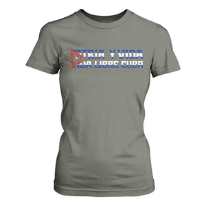 Viva Cuba Libre T Shirt For Women Cuban Freedom Movement TS12 Military Green Print Your Wear