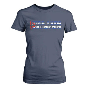 Viva Cuba Libre T Shirt For Women Cuban Freedom Movement TS12 Navy Print Your Wear