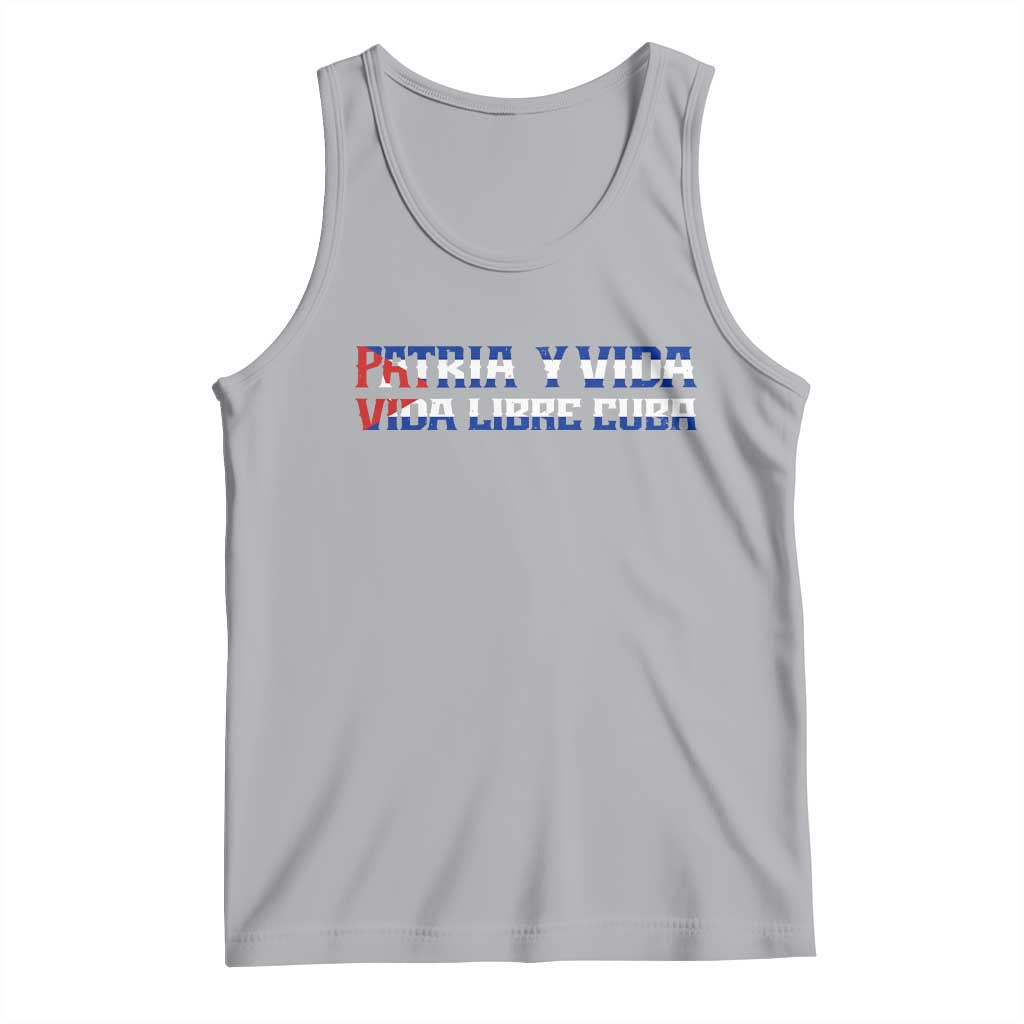 Viva Cuba Libre Tank Top Cuban Freedom Movement TS12 Athletic Heather Print Your Wear