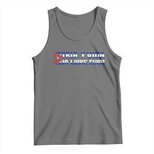 Viva Cuba Libre Tank Top Cuban Freedom Movement TS12 Black Heather Print Your Wear