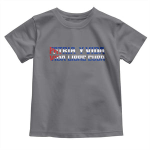Viva Cuba Libre Toddler T Shirt Cuban Freedom Movement TS12 Charcoal Print Your Wear