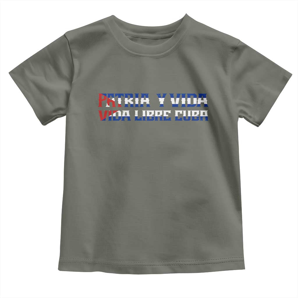 Viva Cuba Libre Toddler T Shirt Cuban Freedom Movement TS12 Military Green Print Your Wear