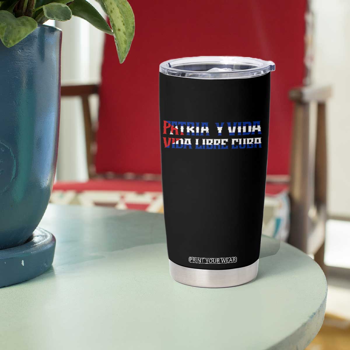 Viva Cuba Libre Tumbler Cup Cuban Freedom Movement TS12 Print Your Wear