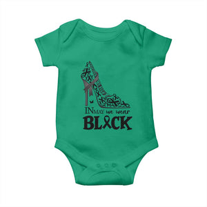 In May We Wear Black Baby Onesie Skin Cancer Support Gift For Her TS12 Irish Green Print Your Wear