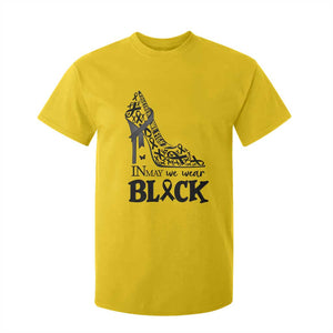 In May We Wear Black T Shirt For Kid Skin Cancer Support Gift For Her TS12 Daisy Print Your Wear