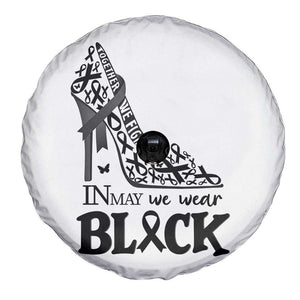 In May We Wear Black Spare Tire Cover Skin Cancer Support Gift For Her TS12 Print Your Wear